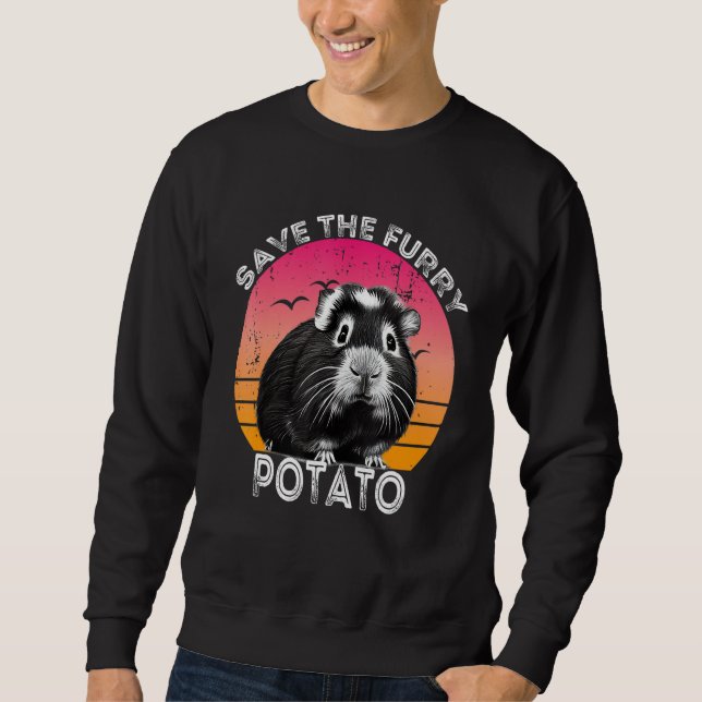 Sweatshirt Guinea Pig Save The Furry Potato (Devant)