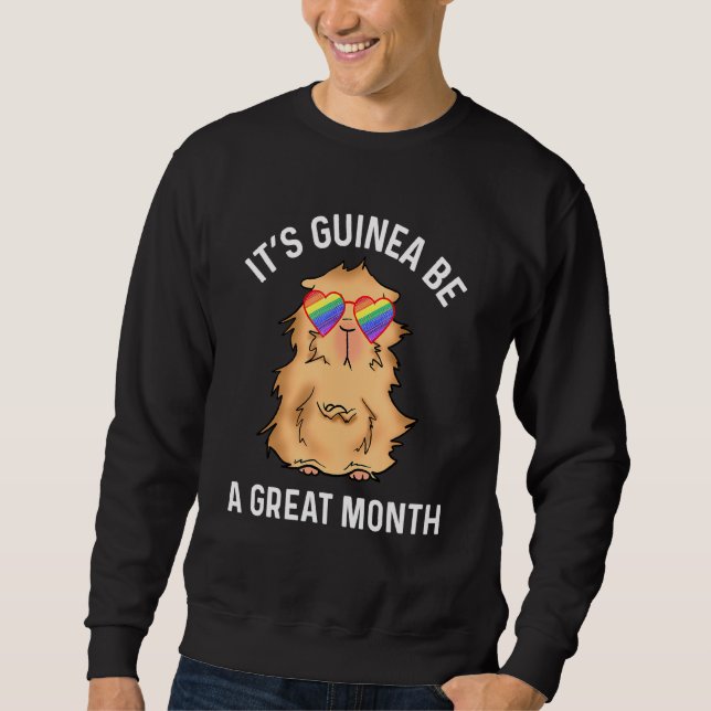 Sweatshirt Guinée Pig Lgbtq Stuff Mois Gay pride Son Guin (Devant)