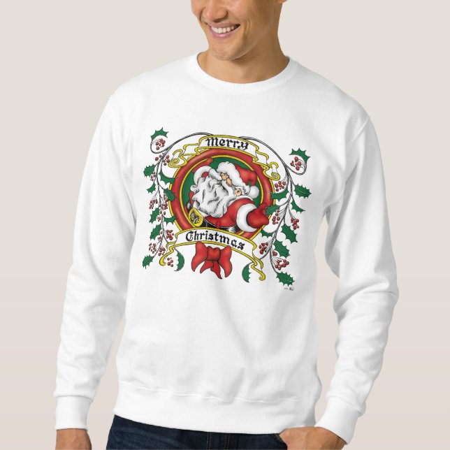 Sweatshirt Guirlande de Joyeux Noël (Devant)
