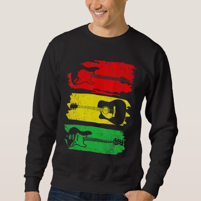 Sweatshirt Guitare basse acoustique électrique Mois de l'hist (Devant)