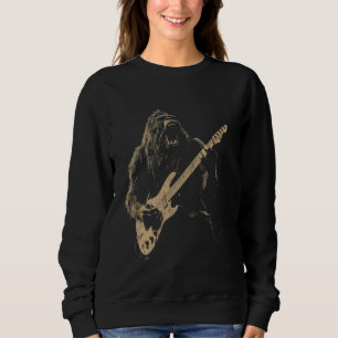 Sweatshirt Guitare Électrique Gorille Musique Rock Métal Lour