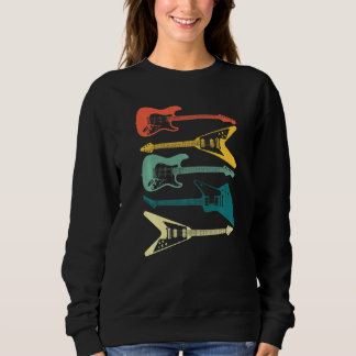 Sweatshirt Guitare Retro Vintage Music Band 80s 90s Pl Vintag