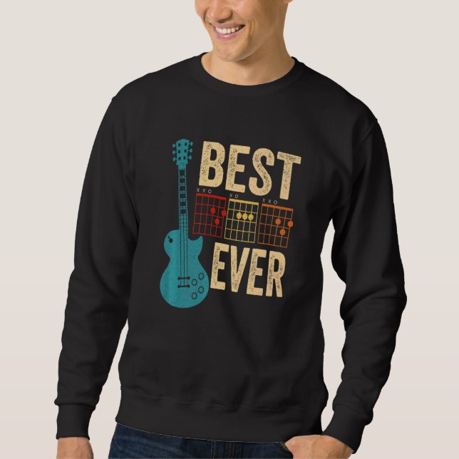 Sweatshirt Guitarist Best Dad Ever D A D Chord Guitar Father' (Devant)
