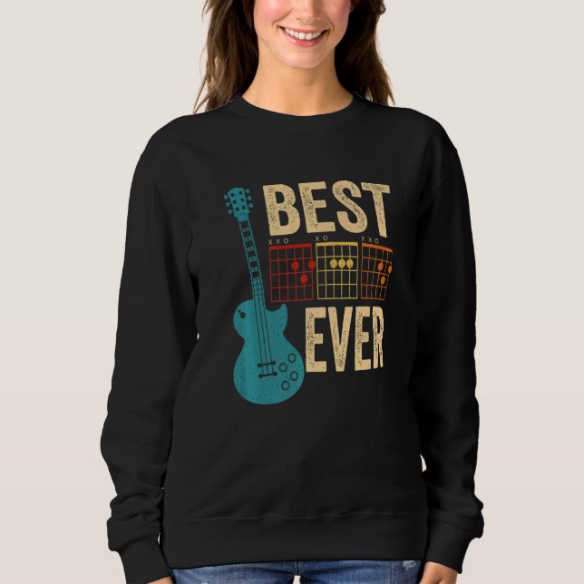 Sweatshirt Guitarist Best Dad Ever D A D Chord Guitar Father' (Devant)