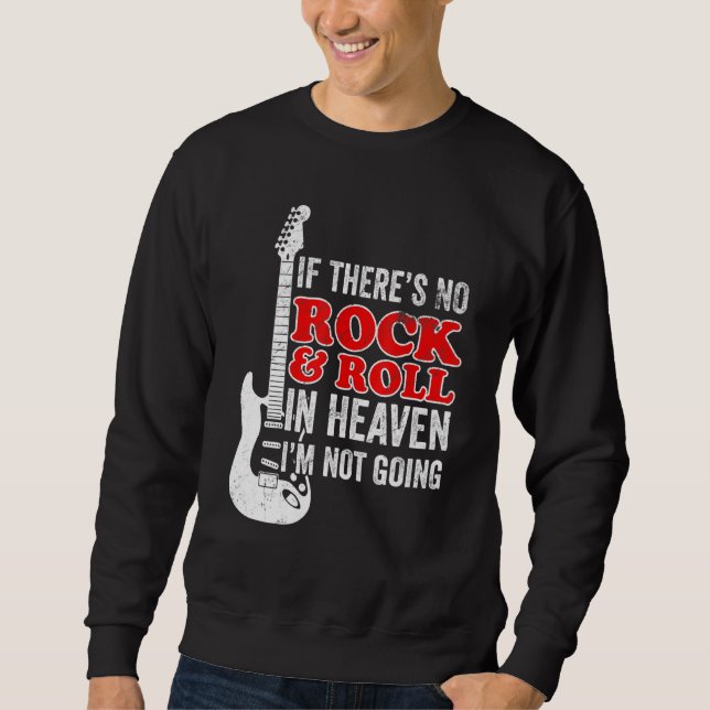 Sweatshirt Guitariste Guitariste Rock And Roll (Devant)
