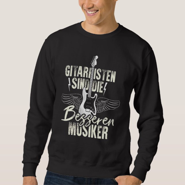 Sweatshirt Guitariste Pour Musiciens Guitare (Devant)