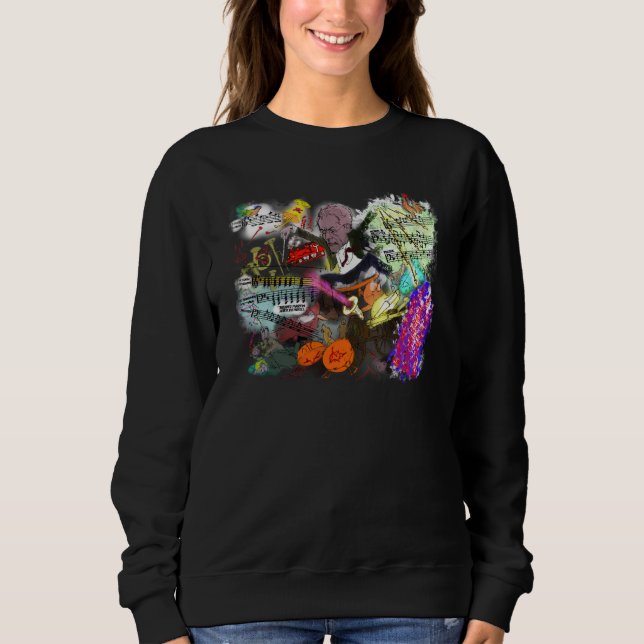 Sweatshirt Gustav Mahler réalise une caricature (Devant)