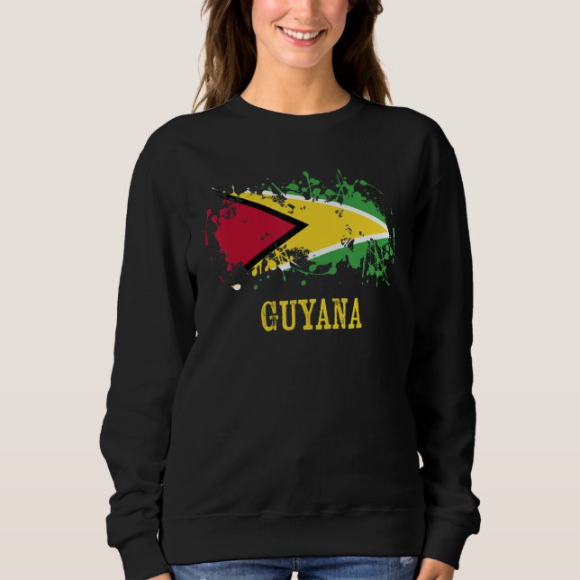 Sweatshirt Guyaian enthusiasts for Guyana and Guyana (Devant)