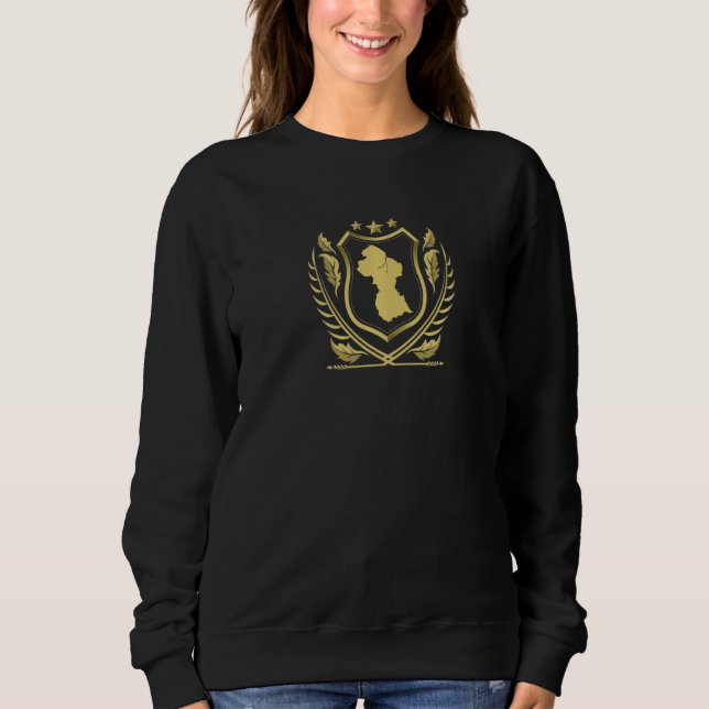 Sweatshirt Guyana Pays Indicateur Guyana Drapeau Guyana pour  (Devant)