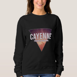 Sweatshirt Guyane française Pays avec capitale ou ville princ