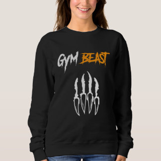 Sweatshirt Gym Beast Bodybuilding Poids Levant