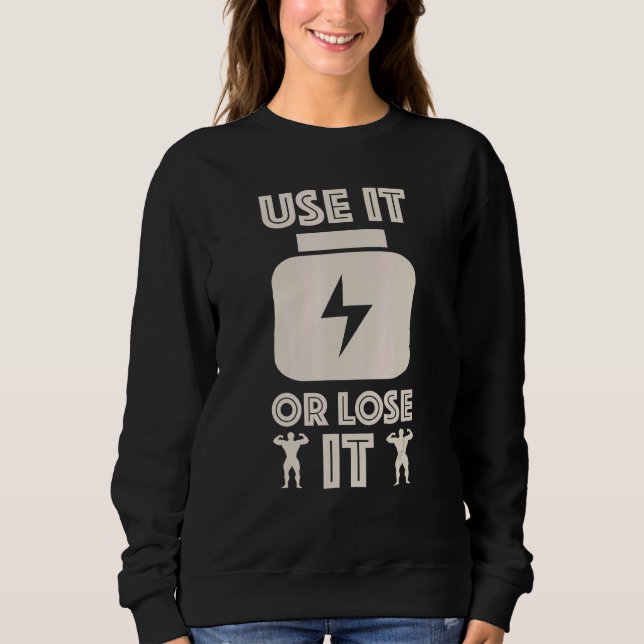 Sweatshirt Gymnase Entraînement Inspiration Fitness Utiliser  (Devant)
