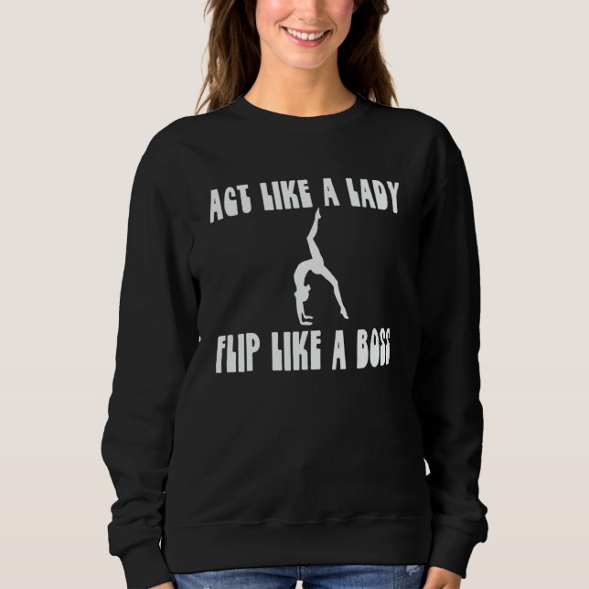 Sweatshirt Gymnast Tumbler Love To Flip Twist & Spin  Tumblin (Devant)