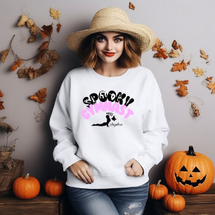 Sweatshirt Gymnaste éffrayante Nom personnalisé Cadeau Hallow