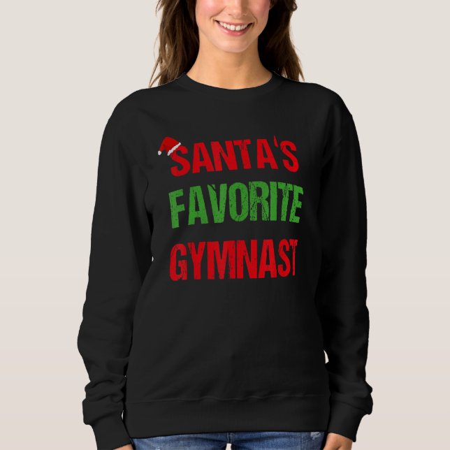 Sweatshirt Gymnaste Funny Pajama Noël (Devant)
