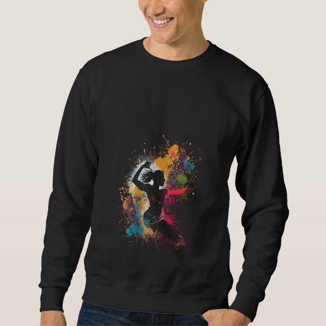 Sweatshirt gymnaste gymnastique couleur athlète (Devant)