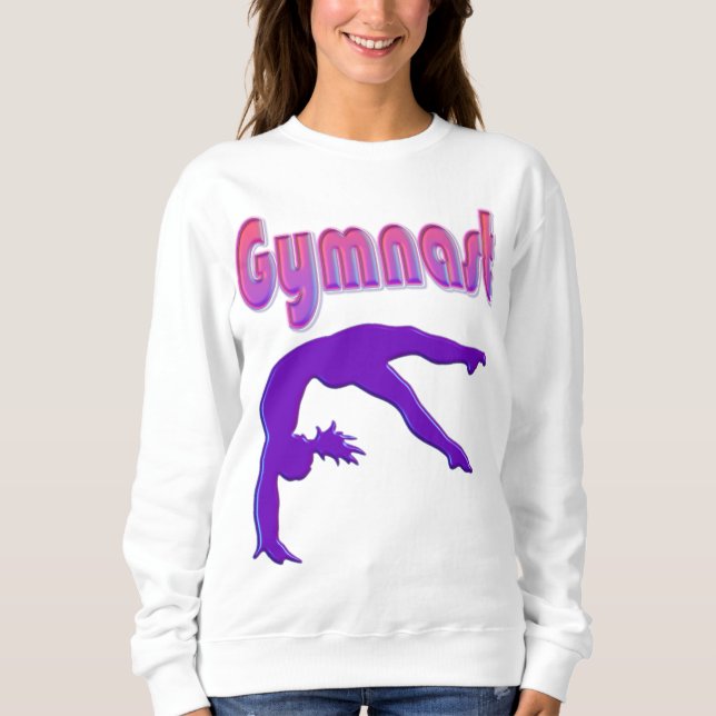 Sweatshirt Gymnaste Power Tumbling Purple Metallen (Devant)