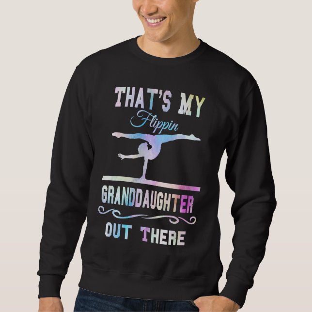 Sweatshirt Gymnastics Grandma Thats My Flippin Granddaughter  (Devant)