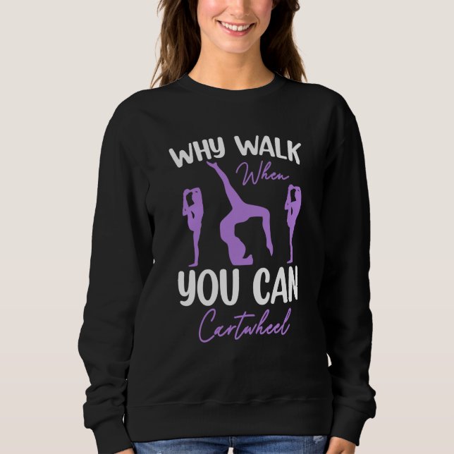 Sweatshirt Gymnastics Gymnast Parkour Girls Women Cool Cartwh (Devant)