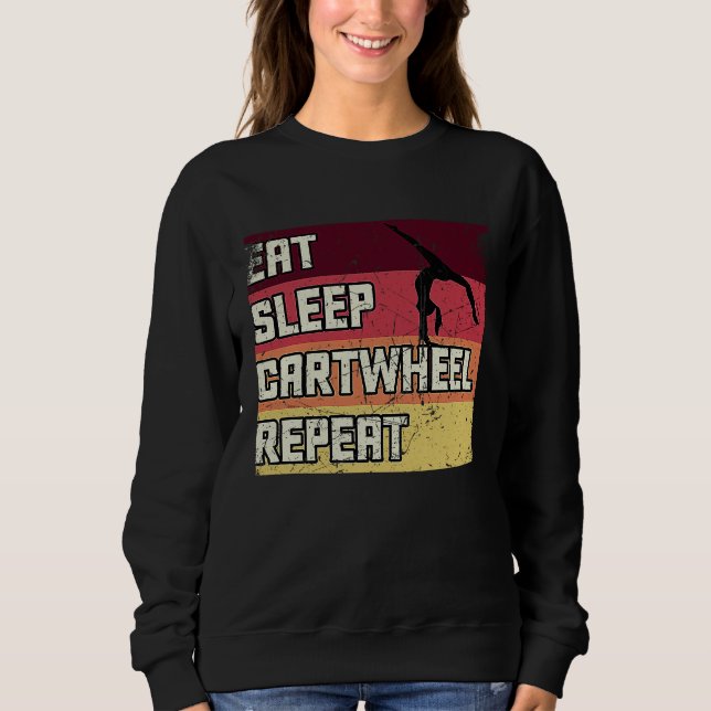 Sweatshirt Gymnastics Women men Girls Teens Gymnast Dance Ret (Devant)