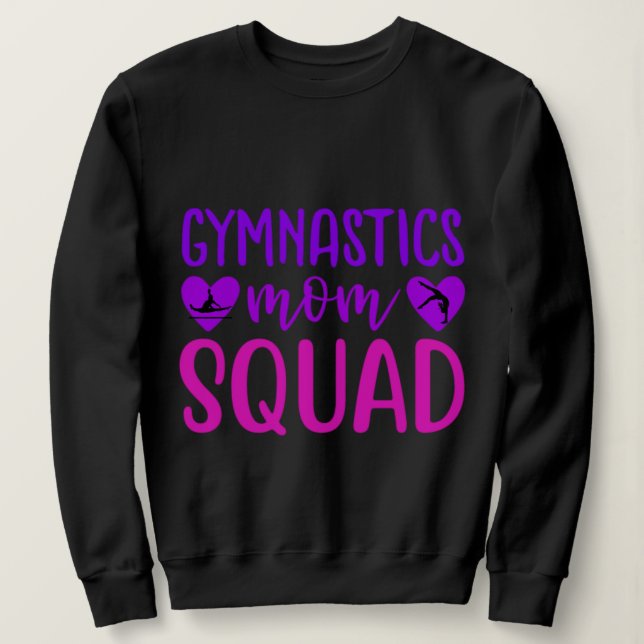 Sweatshirt Gymnastique Maman Citation de la brigade avec text (Design devant)