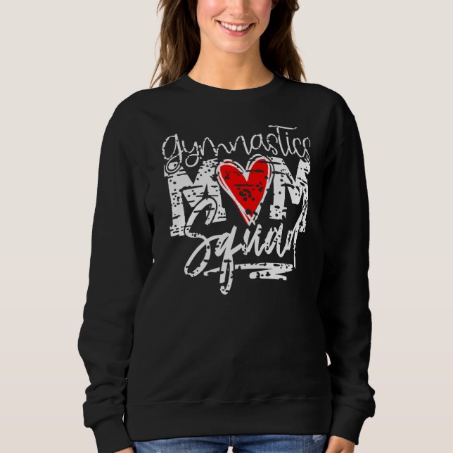 Sweatshirt Gymnastique Maman Squad Score parfait 10 Love Gymn (Devant)