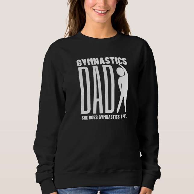 Sweatshirt Gymnastique Papa Tumbling (Devant)