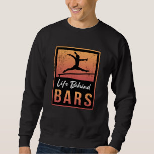 Sweatshirt Gymnastique Vie Derrière Bars Acrobat Retro Gymnas