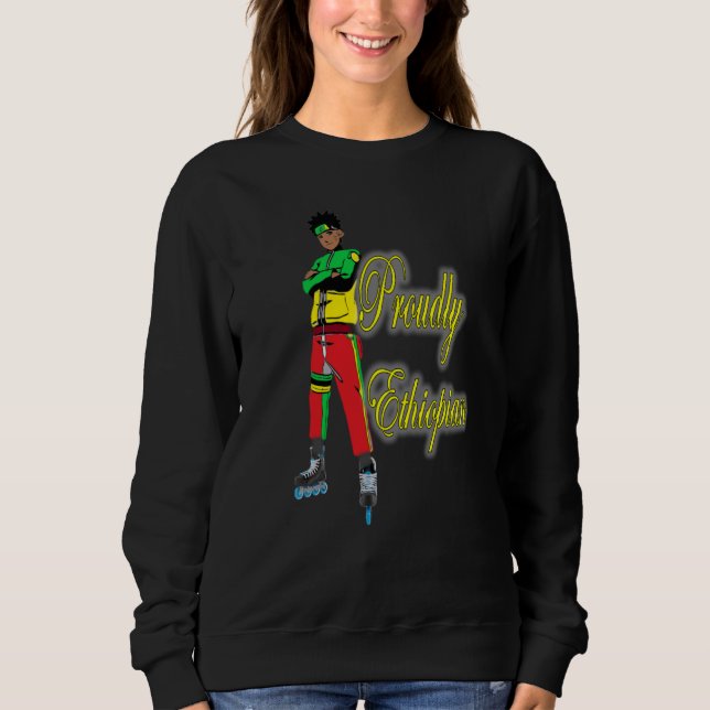 Sweatshirt habesha de vêtements éthiopiens (Devant)