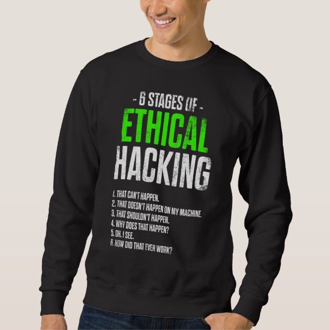 Sweatshirt Hacker éthique Cybersécurité It Pen Tester (Devant)