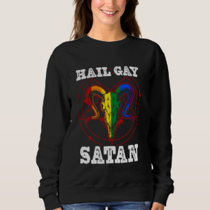 Sweatshirt Hail Gay Satan Goth Gay pride Baphomet LGBT Pride