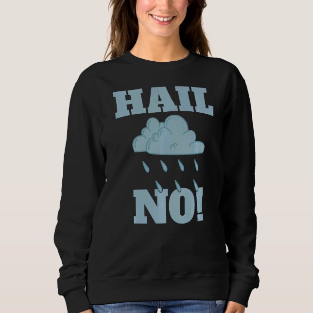 Sweatshirt Hail No Weather Chaser Météorologie (Devant)