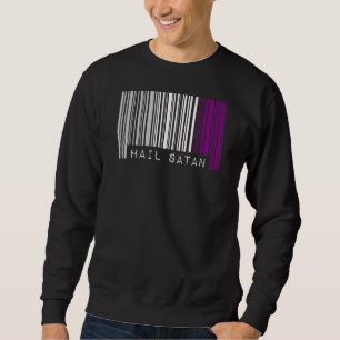 Sweatshirt Hail Satan Aexy Pride Indicateur Barcode Satanist