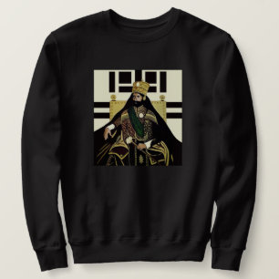 Sweatshirt Haile Selassie Jah Rastafari Empereur Rasta Sweate