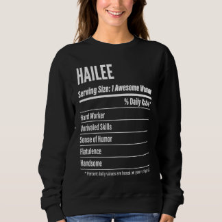 Sweatshirt Hailee Nutritional Facts Serving Size Calories