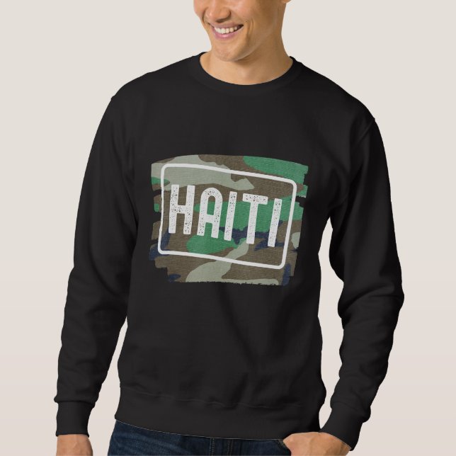 Sweatshirt Haïti Camouflage (Devant)