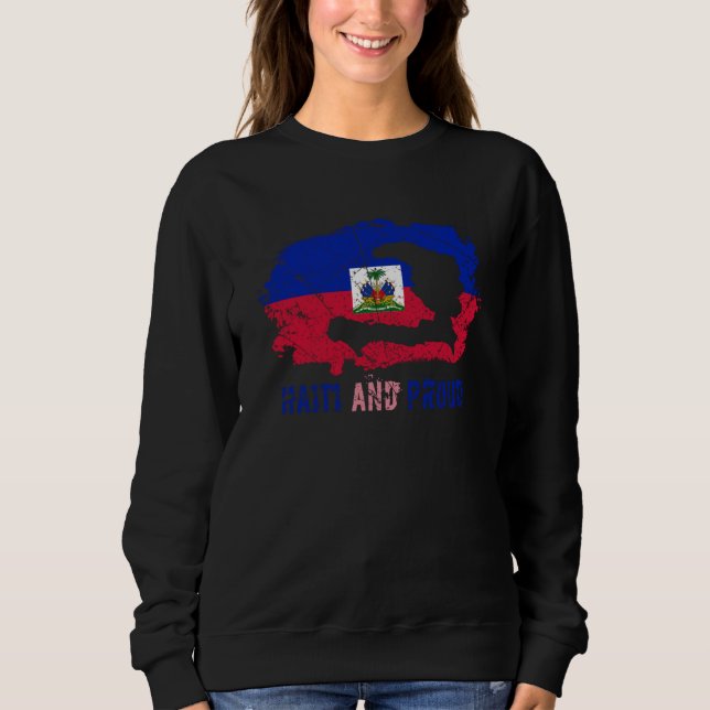 Sweatshirt Haiti Haitian Flag Day Proud Love Ayiti Country (Devant)