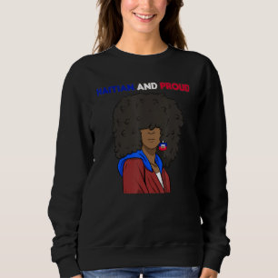 Sweatshirt Haïti L'Amour Haïtien Drapeau Fière Femme Princess