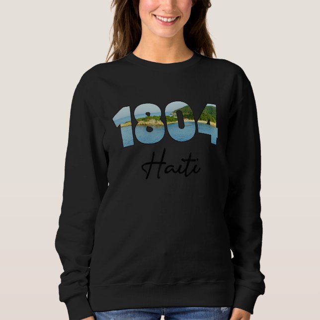 Sweatshirt Haiti Pride Flag 1804 Haitian Independence Day (Devant)
