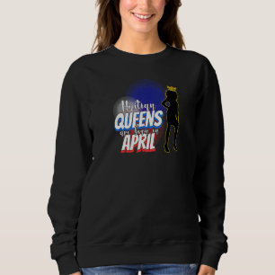 Sweatshirt Haïti Princesse Haïtienne Drapeau Les Reines Sont