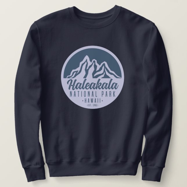 Sweatshirt Haleakala National Park Hawaï randonnée (Design devant)