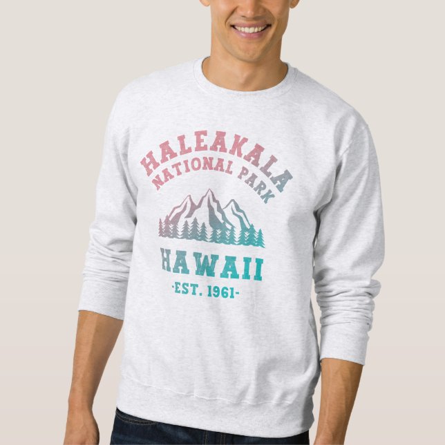 Sweatshirt Haleakala National Park Hawaii Gradient (Devant)