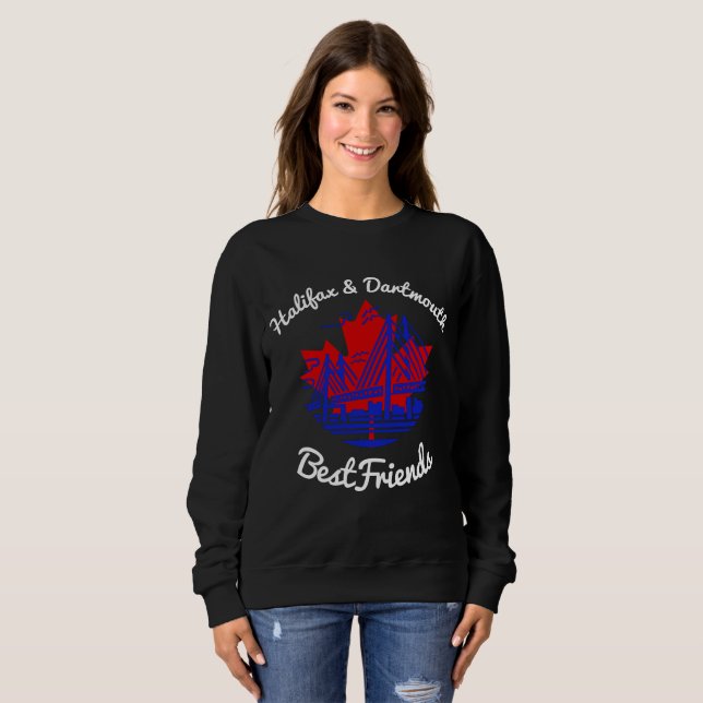 Sweatshirt Halifax et Dartmouth Bestfriends canada chemise (Devant entier)
