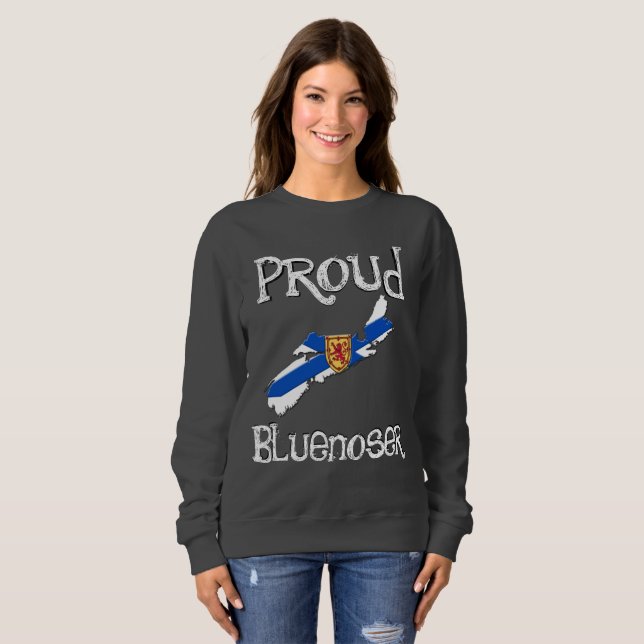 Sweatshirt Halifax Nouvelle-Écosse T-shirt Proud Bluenoser (Devant entier)