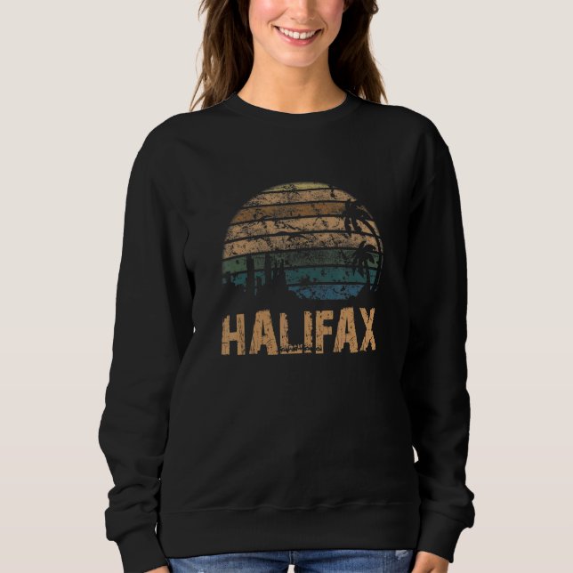 Sweatshirt Halifax Vintage Sunset en détresse (Devant)