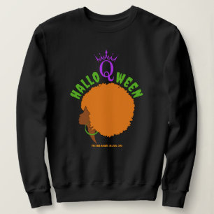 Sweatshirt HALLOQWEEN Afro Queen Halloween élégant