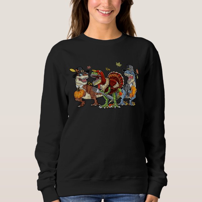 Sweatshirt Hallothanksmas Halloween Thanksgiving Christmas Di (Devant)