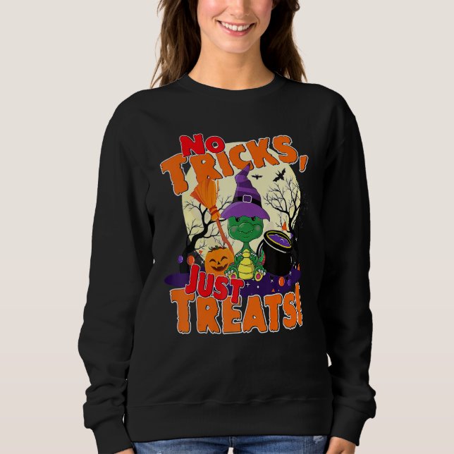 Sweatshirt Halloween 2022 Dinosaure Sorcière Pas de Farces  R (Devant)