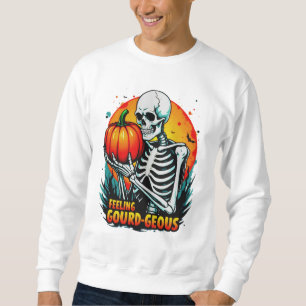 Sweatshirt Halloween à la main de squelette 'Feeling Gourd ge