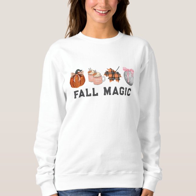 Sweatshirt Halloween automne minimaliste personnalisé (Devant)
